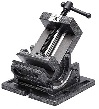 TOPWAY Tornillo de Banco Inclinable 3 75mm Profesional Taladro de Pilar Máquina de Fresado Ángulo de Inclinar Tornillo Mesa Banco de Trabajo Abrazadera para Trabajo de Acero