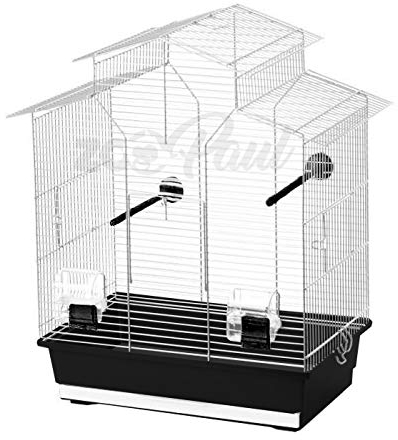 ZooPaul Vogelkäfig IZA 2 II schwarz 52x30x60 cm (L/B/H)