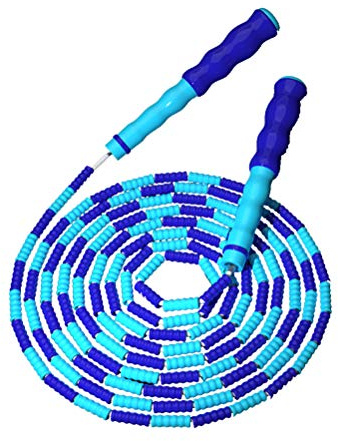 ZANSKAR Indoor Fitness Motion Rope Skipping Multicolor Adjustable Speed Soft Rope Skipping Training For Beginner Women Men Workout Speed Fat Loss Weight Jump Rope