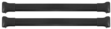 Barres de Toit transversales Compatible avec Dacia Duster 2013-2018 en Aluminium Noir