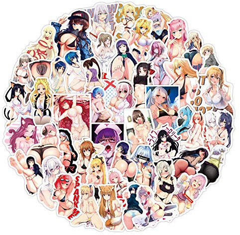 350 Pcs Anime Girls Beautiful Graffiti Stickers Suitcase Laptop Stickers Pack Scooter Water Cup Waterproof Stickers Best Gift for Kids Teen
