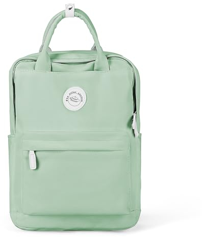 HYC00 Rucksack Mädchen Teenager Jungen Schulrucksack 14 Zoll Laptop Schulranzen Leichtgewicht Schultaschen, Reisen Rucksack für Damen Herren,Minzgrün