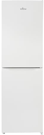 Willow WFF5050WV2 254L Low Frost Fridge Freezer with 4* Freezer Rating, Reversible Doors, LED Interior Light, Mark-Proof Finish - White