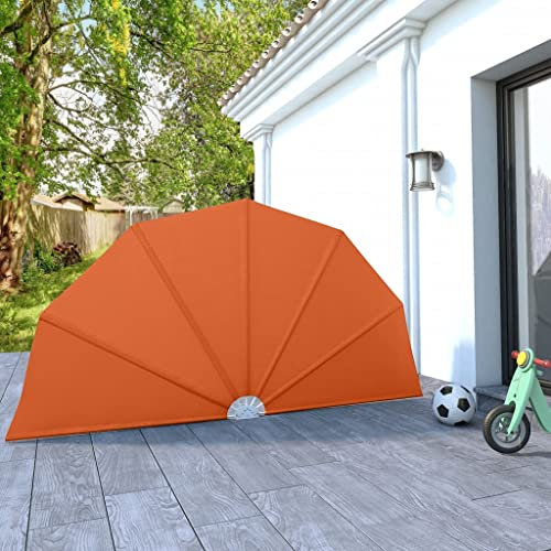 BaraSh Side Awning Retractable, Outdoor Privacy Screen for Garden, Balcony, Terrace,Collapsible Terrace Side Awning Terracotta 160 cm