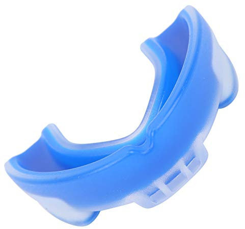 Sport-Mundschutz für, Zahnschutz, Zahnspange, Verdickt, Verbesserte, Einfache Passform, Zahnform, Jugendbox (BLUE)