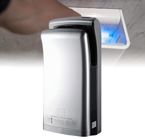 Asciugamani Elettrico Verticale, Asciugamani Automatico Compatto ad Alta velocità, Asciugamani a Parete, Asciugatura Rapida in 10-15 Secondi, per Centri Commerciali per Uffici Industriali C
