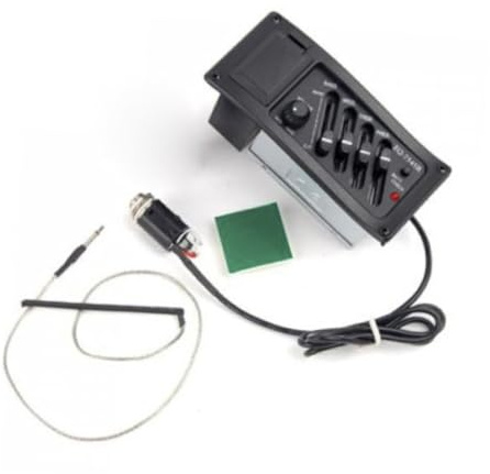 ibasenice Eq Band Akustikgitarre Piezo-tonabnehmer Preamp Verstärker Mit Stimmgerät Einfache Installation Robustes Design Für Folk Und Klassische Musik Geeignet