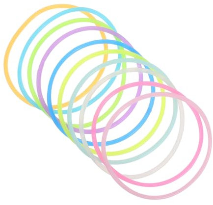 OKUMEYR 10stücke Silikon-gelee-armbänder Elastische Handgelenkarmbänder Im Dunkeln Leuchtend Für Party-geschenke Und Festival-accessoires