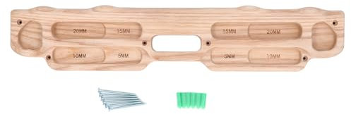 Dilwe Tavola da Allenamento per Hangboard, Attrezzatura per Allenatore Hangboard in Legno per Arrampicata su Roccia