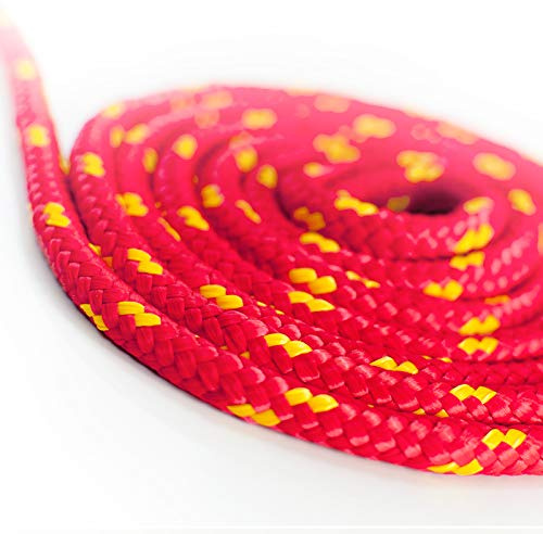 Seiltech.de ROTES POLYPROPYLENSEIL – 12mm – 15m – Traglast bis 82 kg Flechtleine Textilschnur Kordel Kunststoffseil geflochten