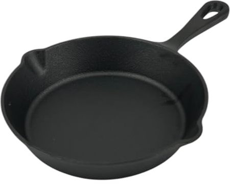 Chabrias Ltd 6/16cm Round Pre-Seasoned Cast Iron Skillet Frying Pans Non Stick Cookware for Indoor & Outdoor Use – Works on Grill, Oven, Stovetop & Induction