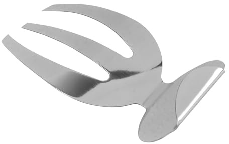 TOYZFRIENDY Ustensile Salade INOX Acier Inoxydable Pince Service Légère et Résistante Serveur Salade Anti-dérapant pour Cuisine Restaurant et Buffet