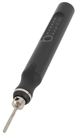 BONKZEBU Penna per Incisione Elettrica Ricaricabile Set di Strumenti per Incisione a velocità Variabile per Intaglio di Pietra in Legno e Pelle