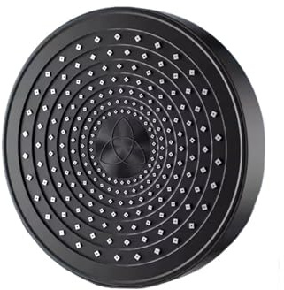 Soffione doccia a soffitto pressurizzato da 12 pollici e 25 cm, getto superiore Supercharge, soffione doccia a pioggia ad alta pressione in ABS spesso(Black type B)