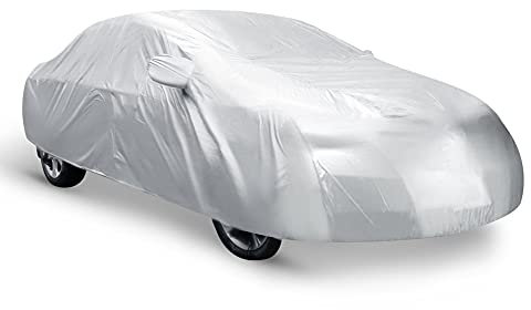 sourcing map 3L Sedan Car Cover Rain UV Protection Fits Up to 4.75m Sedans Coupes