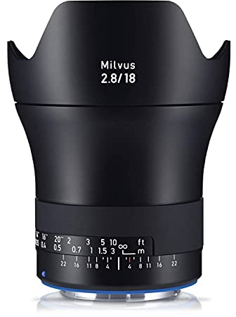 ZEISS Milvus 18mm f/2.8 Full Frame Camera Lens for Canon EF-Mount ZE, Black