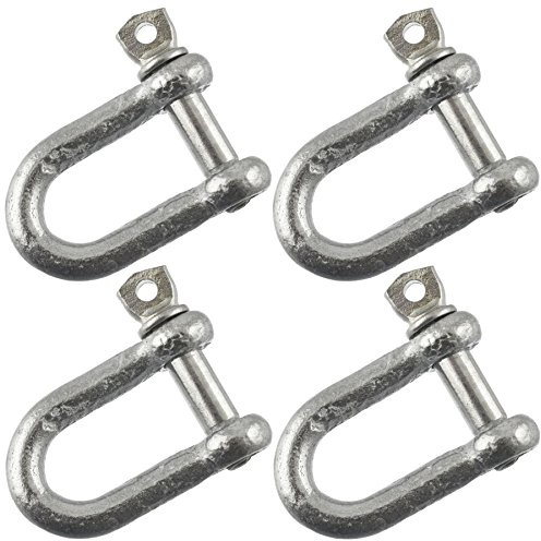 Galvanisé manille droite 6mm Pack de 4 de l'accastillage Manilles DK01