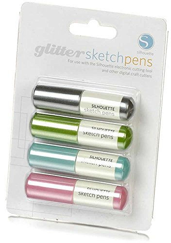 Silhouette Sketch Pens 4/Pkg-Glitter by Silhouette America