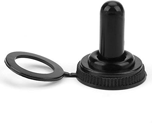 20PCS 12mm Rocker Kippschalter Wasserdichte Gummikappe Schwarz Boot Abdeckung Schalterdeckel Für Boote Wassersport Und Marineanwendungen