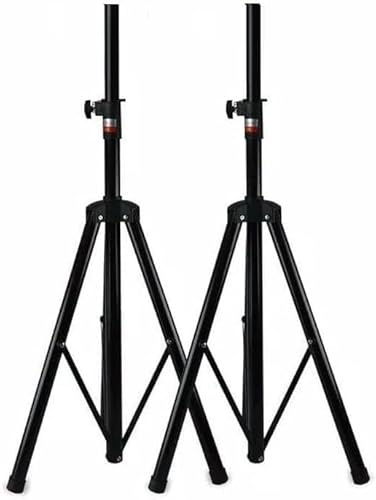 2 PEZZI COPPIA STATIVI TREPPIEDE CAVALLETTO SUPPORTI CASSE ACUSTICHE UNIVERSALI STANDARD