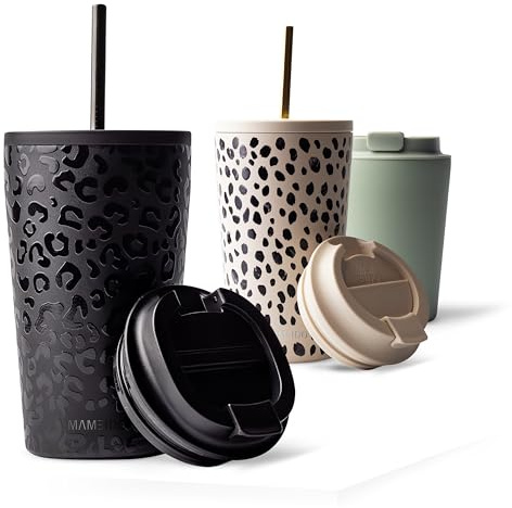 MAMEIDO Termomugg med sugrör 470 ml (Femme Fatale)