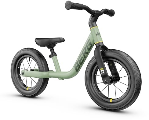 Berg MOOV 12 Draisienne à partir de 2,5 ans, 12 pouces jusqu'à 30 kg, avec pneus gonflables, volant et selle réglables en hauteur, vélo d'apprentissage sûr et ultra léger pour garçons et filles
