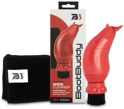 BootBuddy Shoe & Boot Cleaner Brush – Footwear Cleaning Kit for Hiking Boots, Golf Shoes, Football Boots, Running Shoes & Wellies – Cleans Mud, Dirt & Stains in Minutes – As Seen on Dragons’ Den