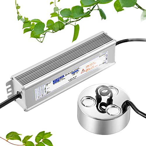Mxmoonant Brumisateur ultrasonique à 3 têtes 900ml/H Humidificateur de brouillard 60W, pas de LED pour l'eau, le jardinage, l'aménagement paysager, etc. (3 têtes*1)