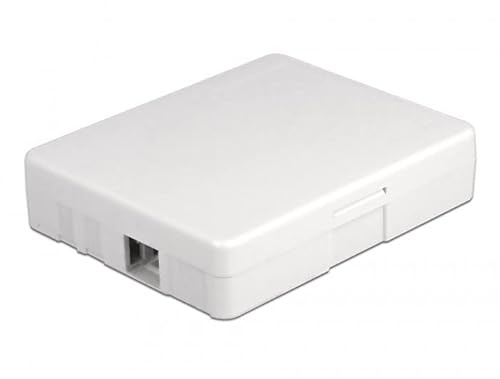 Delock LWL Anschlussdose zur Wandmontage für 2 x SC Simplex oder LC Duplex weiß