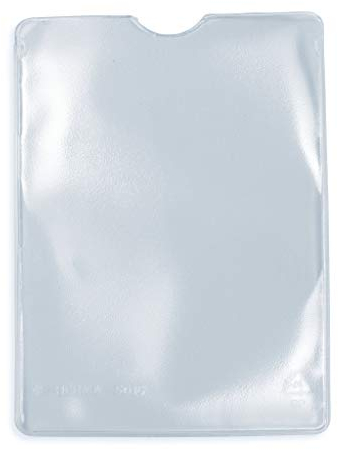 HERMA 1326 Ausweishülle transparent, 10 Stück, Ausweishalter zum Schutz für Rentenausweise, Plastik Kartenhüllen Schutzhüllen Set, durchsichtig