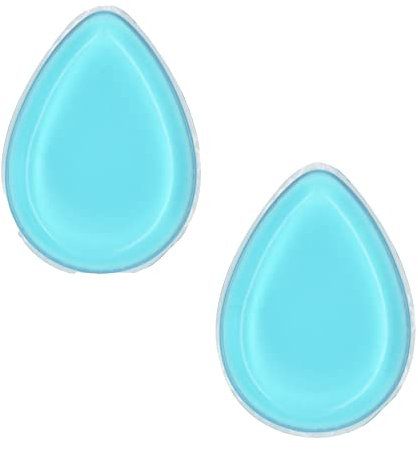 2x Silicone Makeup Sponge, Transparent Applicator and Blender, Washable, Cosmetic Beauty Tool, Beauty Blender, Face Makeup Applicator