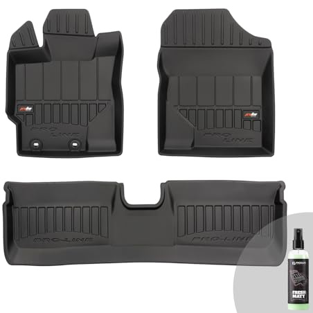 FROGUM ProLine 3D Gummimatten Exklusiven Auto Fußmatten Autofussmatten für Toyota Yaris III 2011-2019 | Die höchsten Kanten