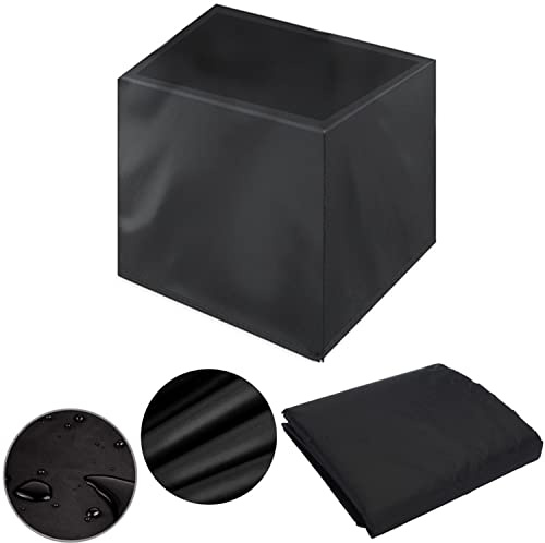 Abdeckung Gartenmöbel Winterfest 90x90x90cm, Abdeckhaube für Gartenmöbel Wasserdicht Rechteckige Sitzgarnituren Regenschutz und Staubfest Anti-UV Schwerlast - Schwarz (90x90x90cm)
