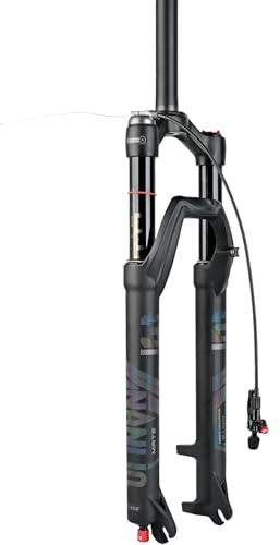 NANLIO X7 PRO MTB Luftfederung Federgabel 26/27.5/29 Zoll | 120 mm Federweg | Öl-Luft Dämpfung | Zugstufe Verstellbar | Gerade & Konisch Steuerrohr
