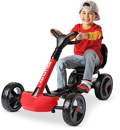 Rollplay Flex Kart Pédale XL Ride-on (Convient aux Enfants à partir de 4 Ans, Charge maximale 50 kg, avec Cadre en métal Robuste) 15414