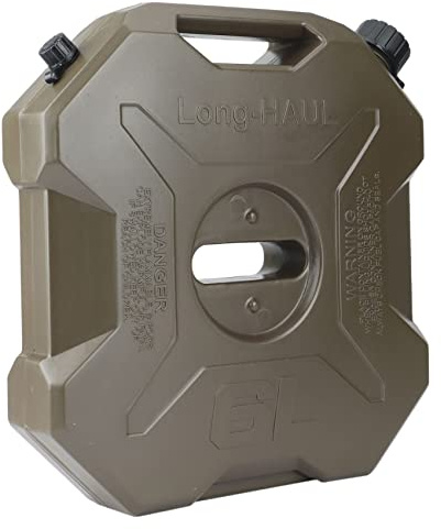 Glakyur 6L Litro Verde ATV UTV Recambio Jerrycan Gas Tanque de Combustible de Plástico Gasolina Coche Contenedor Gasolina Tanque Bidón