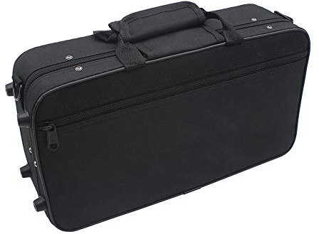Sotrage Tasche Klarinette mit Riemen, Klarinettenkoffer für Deutsche B Klarinette Koffer, Rucksack Verdickter, Klarinettentasche aus Oxford Stoff Klarinetten Koffer mit Schwarzem Schaumstoff