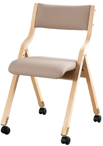 WIGSELBL Holz-Klappstühle ohne Armlehnen und Rollen, gepolsterter stapelbarer Holzstuhl für Zuhause, Büro, Hochzeit, Party, Veranstaltungen im Innenbereich (Farbe: Stil 1)