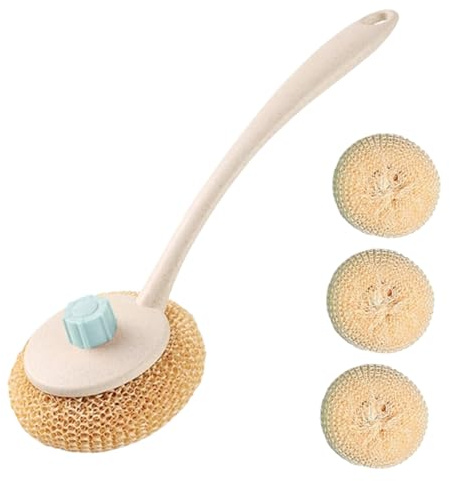 SOLUSTRE Cepillos para Ollas Cepillo para Fregar Cocina Herramienta de Limpieza de Cocina para Platos para Limpiar para Uso y Limpieza de Vajilla Color Aleatorio