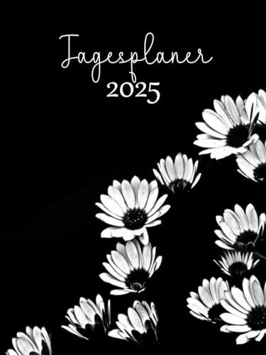 2025: Buchkalender 1 Tag 1 seite mit zeiteinteilung, DIN A4 Terminkalender 12 Monate Von Januar Bis Dezember 2025