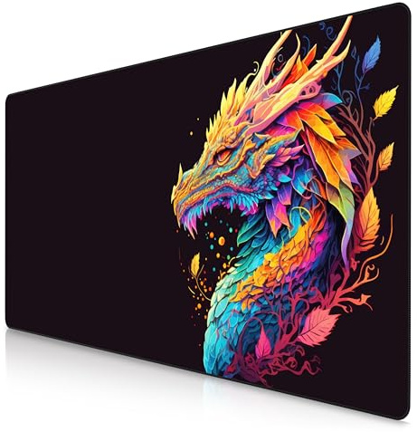 TITANWOLF Tappetino per Mouse XXL 1200 x 600 – Office Mousepad – Controllo preciso del Mouse migliora la velocità e la precisione – Tenuta Stabile – Lavabile – Sottomano per Ufficio e casa