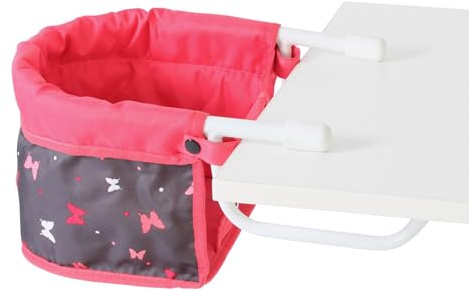 Bayer Chic 2000 - Sedia da tavolo per bambole, seduta da tavolo per bambole, mobili per bambole, accessori per bambole, farfalla, corallo, 735-47