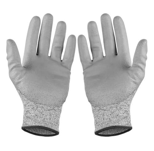 Guantes de trabajo resistentes a cortes Guantes de seguridad anticorte de nivel 5 de alta resistencia for uso industrial, cocina, jardinería, antiarañazos, anticortes, multiusos Operación antideslizan