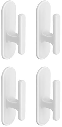 Kexpsogy 4 x Jalousien-Zugschnurwickler, Fensterrollos, Kordel zum Wickeln von Vorhängen, Vorhängen, Schatten, Fadenhalter, Klebehaken