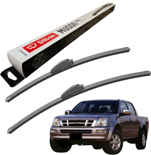 Silbak Windscreen Wipers, for ISUZU D-MAX (2002-2012) Wiper Blades, 550mm/480mm