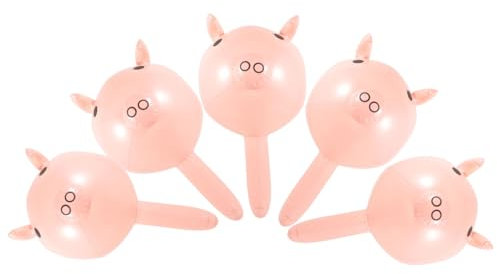 JOINPAYA 5stücke Aufblasbare Schweine-hammer Spielzeug Pvc Robust Kreatives Design Für Poolparty Kindergeburtstag Partydeko Luftgefüllt Leichte Spielstäbe