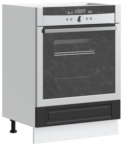 CFODOJ Schränke und Aufbewahrung, Küchenschränke, Backofen, Porto, schwarzes Holzwerkstoff