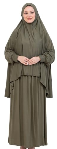 Prien Weich Gebetskleidung Für Frauen, Muslim Abaya Hijab Kleid Damen, Türkisch Viskose Islamische Kleider, Muslimische Kopftuch, Burka, Khimar, Jilbab Für Ramadan, Hajj