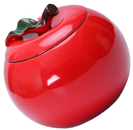 ULTECHNOVO Cerámico Decorativo Forma de Manzana para Almacenamiento Utensilio Multifuncional de Cocina Decoración