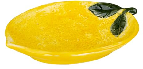 levandeo tallrik citron keramik 21 cm citronskål sommar frukt dekorativ skål bordsdekoration serveringsskål förvaring fruktskål